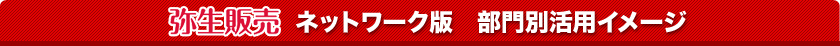 弥生販売ネットワーク版　部門別活用イメージ