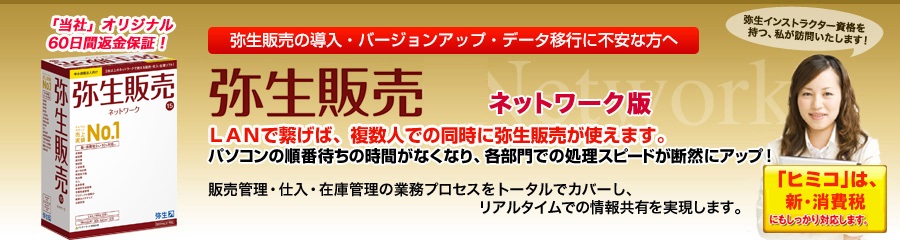 完全サポート（1都3県訪問指導つき）　弥生販売14プロフェッショナル版2ユーザー