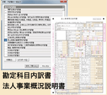 勘定科目内訳書・法人事業概況説明書