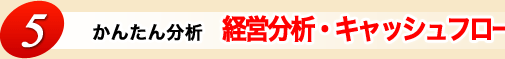 5.かんたん分析　経営分析・キャッシュフロー計算