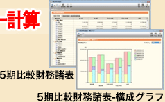 5期比較財務諸表・5期比較財務諸表-構成グラフ